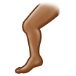 🦵🏾 Bein: Mitteldunkle Hautfarbe Emoji von Samsung