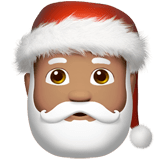🎅🏽 Санта-Клаус: Средний Тон Кожи, смайлик от Apple