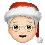 🧑🏻‍🎄 Weihnachtsperson: Helle Hautfarbe Emoji von Apple
