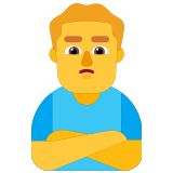 🙎‍♂️ Homme Qui Boude Emoji par Microsoft