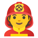 🧑‍🚒 Feuerwehrmann/-Frau Emoji von Google