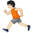 🏃🏻 Person Running: Light Skin Tone, Emoji by Samsung
