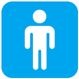 🚹 Symbole Toilettes Hommes Emoji par Microsoft