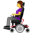 👩‍🦼 Frau in Elektrischem Rollstuhl Emoji von Samsung