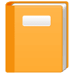 📙 Orangefarbenes Buch Emoji von Samsung