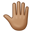 🤚🏽 Erhobene Hand Von Hinten: Mittlere Hautfarbe Emoji von Samsung