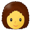 👩‍🦱 Frau: Lockiges Haar Emoji von Samsung