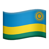 🇷🇼 Flagge: Ruanda Emoji von Apple