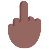 🖕🏾 Mittelfinger: Mitteldunkle Hautfarbe Emoji von Microsoft