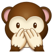 🙊 Sich Den Mund Zuhaltendes Affengesicht Emoji von Samsung