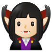 🧛🏻‍♀️ Woman Vampire: Light Skin Tone, Emoji by Samsung