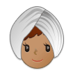 👳🏽‍♀️ Woman Wearing Turban: Medium Skin Tone, Emoji by Samsung