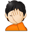 🤦🏻 Sich An Den Kopf Fassende Person: Helle Hautfarbe Emoji von Samsung