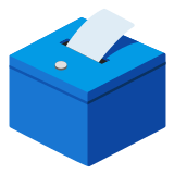 🗳️ Ballot Box with Ballot, Emoji by Google