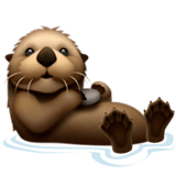 🦦 Otter Emoji von Apple
