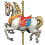 🎠 Carousel Horse, Emoji by Apple