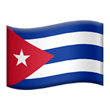 🇨🇺 Drapeau : Cuba Emoji par Apple