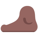 🦶🏾 Fuß: Mitteldunkle Hautfarbe Emoji von Microsoft