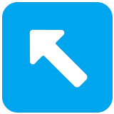 ↖️ Flèche Haut Gauche Emoji par Microsoft
