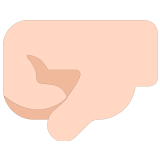 🤛🏻 Left-Facing Fist: Light Skin Tone, Emoji by Microsoft