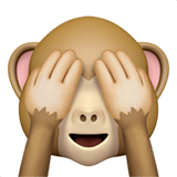 🙈 Sich Die Augen Zuhaltendes Affengesicht Emoji von Apple