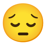 😔 Nachdenkliches Gesicht Emoji von Google