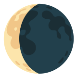 🌘 Letztes Mondviertel Emoji von Google