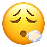 😮‍💨 Face Exhaling, Emoji by Apple