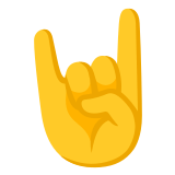 🤘 Sign of The Horns, Emoji by Google