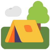🏕️ Camping Emoji von Microsoft