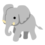 🐘 Elefant Emoji von Google