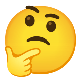 🤔 Thinking Face, Emoji by Google
