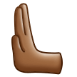🫷🏾 Leftwards Pushing Hand: Medium-Dark Skin Tone, Emoji by Samsung