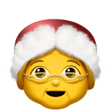 🤶 Mère Noël Emoji par Apple