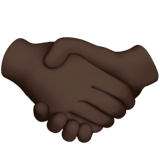 🤝🏿 Handshake: Dark Skin Tone, Emoji by Apple
