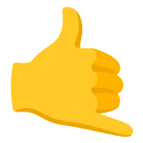 🤙 Ruf-Mich-An-Handzeichen Emoji von Google