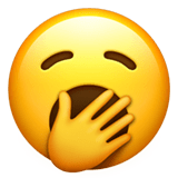 🥱 Yawning Face, Emoji by Apple