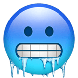🥶 Visage Bleu Et Froid Emoji par Apple