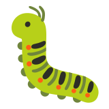 🐛 Гусеница, смайлик от Google