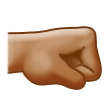🤜🏽 Right-Facing Fist: Medium Skin Tone, Emoji by Samsung