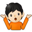 🤷🏻 Personne Qui Hausse Les Épaules : Peau Claire Emoji par Samsung