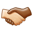 🫱🏻‍🫲🏾 Handshake: Light Skin Tone, Medium-Dark Skin Tone, Emoji by Samsung