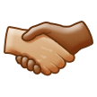 🫱🏼‍🫲🏾 Handshake: Medium-Light Skin Tone, Medium-Dark Skin Tone, Emoji by Samsung