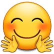 🤗 Smiling Face with Open Hands, Emoji by Samsung