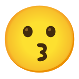 😗 Visage Faisant Un Bisou Emoji par Google