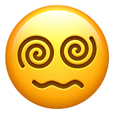 😵‍💫 Face with Spiral Eyes, Emoji by Apple