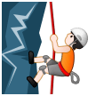 🧗🏻 Bergsteiger(in): Helle Hautfarbe Emoji von Samsung
