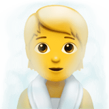 🧖 Person in Dampfsauna Emoji von Apple