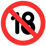 🔞 No One Under Eighteen, Emoji by Microsoft