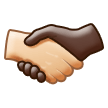 🫱🏻‍🫲🏿 Handshake: Light Skin Tone, Dark Skin Tone, Emoji by Samsung